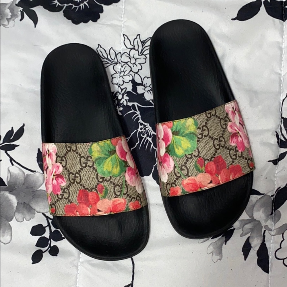 Gucci Blooms Slide Sandals